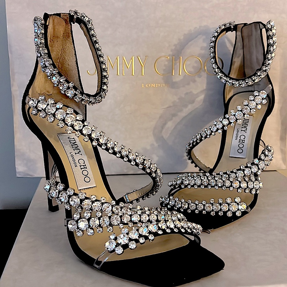 Almost New Jimmy Choo Josefine Crystal Stilettos